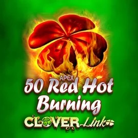 Official Slots logo: 50 Red Hot Burning Clover Links by Novomatic at Ninlay Casino