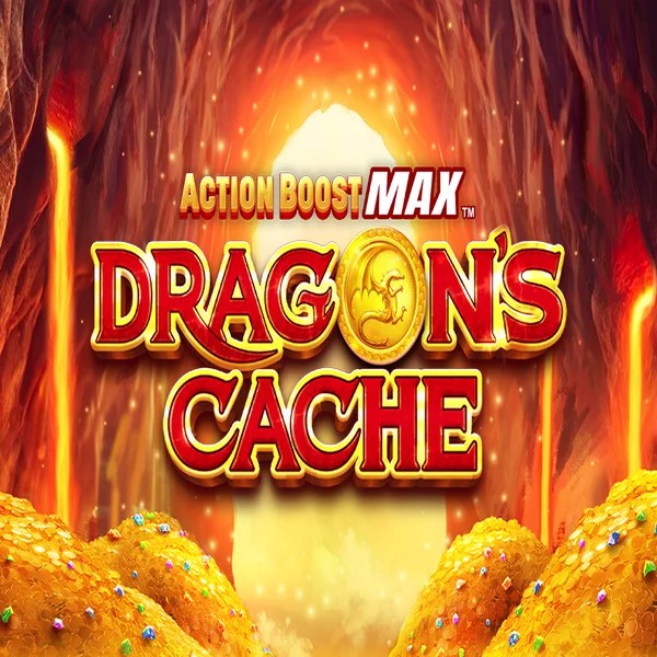 Slots logo of Action Boost Max Dragon's Cache from SpinPlay Games at Ninlay Casino