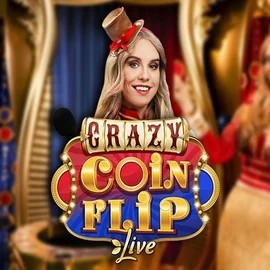 Crazy Coin Flip logo by Evolution Ninlay Casino