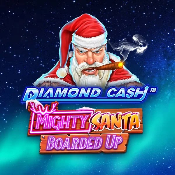 Diamond Cash Mighty Santa Boarded Up casino game by Greentube – featured logo at Ninlay Casino