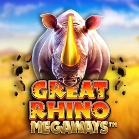 Great Rhino Megaways slot visual from Pragmatic Play available on ninlay.eu