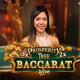 Official Live Casino logo: Prosperity Tree Baccarat by Evolution at Ninlay Casino