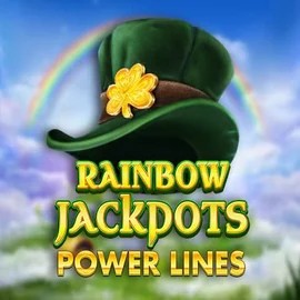 Rainbow Jackpots Power Lines online game logo by Red Tiger Gaming on ninlay.eu